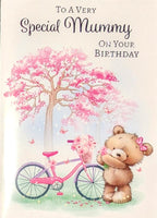 Mummy Birthday - Cute Bike & Tree