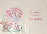 Mummy Birthday - Cute Bike & Tree