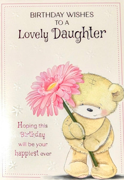 Daughter Birthday - Cute Pink Flower Lovely