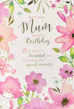 Mum Birthday - Traditional Pink Flowers