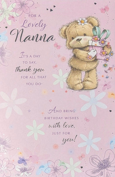 Nanna Birthday - Cute Gift Box Words