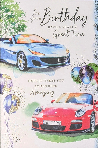 Open Male Birthday - Traditional Sports Cars