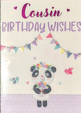 Cousin Birthday - Cute Panda Lilac