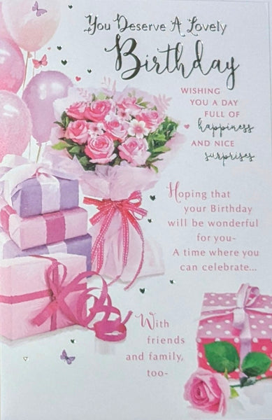 Open Female Birthday - Gift Boxes Words