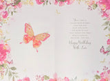 Someone Special Birthday - Traditional Pink & Gold Butterflies