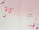 Mother’s Day Mum - Traditional Pink & Gold Butterflies