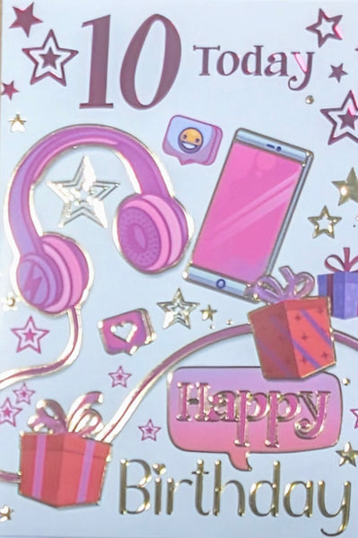 10 Girl Birthday - Headphones & Mobile