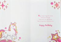 7 Girl Birthday - Unicorn Wishes