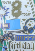 8 Boy Birthday - Games Console Green