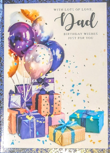 Dad Birthday - Large Traditional Boxes & Balloons