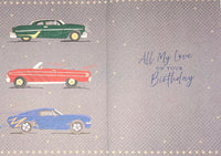 Husband Birthday - Large Classic Cars