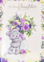 Daughter Birthday - Large Cute Purple Flowers