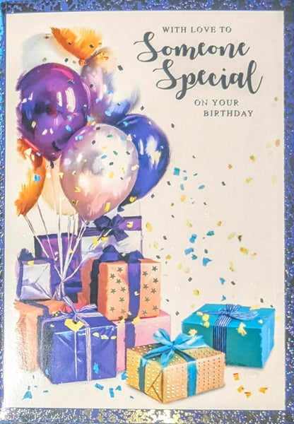 Someone Special Birthday - Large Gift Boxes & Balloons