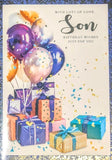 Son  Birthday - Large Traditional Boxes & Balloons