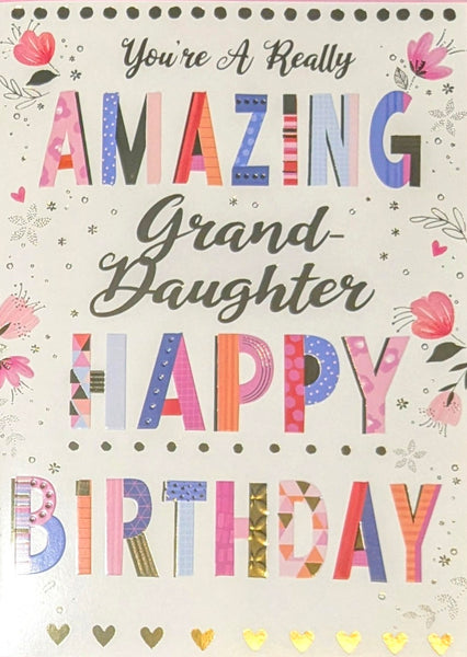 Granddaughter Birthday - Large Amazing