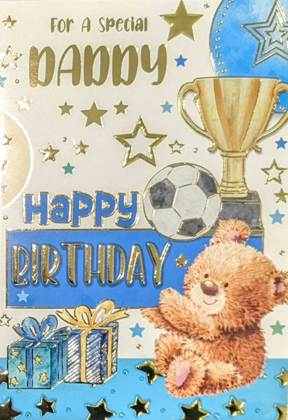 Daddy Birthday - Cute Trophy Light Blue