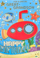 Great Grandson Birthday - Red Submarine