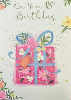 18 Female Birthday - Pink Gift Box