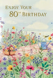 80  Birthday Female - Traditional Garden