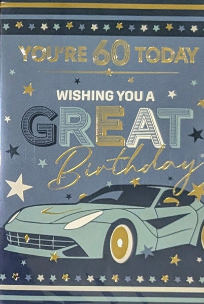 60 Birthday Male - Traditional Car Great