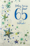 65 Male Birthday - Traditional Stars