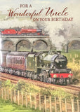 Uncle Birthday - Traditional Train & Bridge