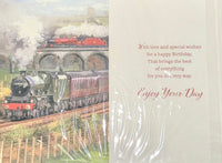 Uncle Birthday - Traditional Train & Bridge