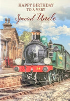 Uncle Birthday - Traditional Green Train