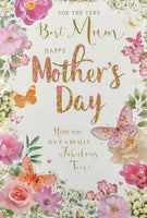 Mother’s Day Best Mum - Butterflies & Flowers