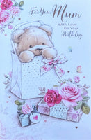 Mum Birthday - Cute Bear In Gift Bag