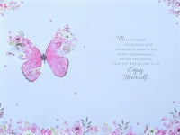 Daughter in law Birthday - Traditional Pink Butterfly