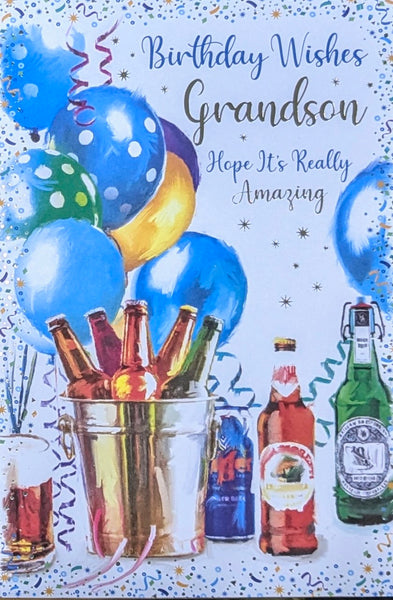 Grandson Birthday - Beers & Balloons