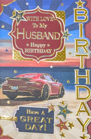 Husband Birthday - Traditional Red Car