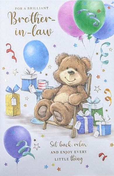 Brother In Law Birthday - Cute Bear In Chair