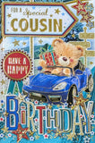 Cousin Male Birthday - Cute Blue Car