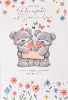 Daughter & Son In Law Anniversary - Cute Grey Bears