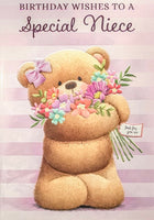 Niece Birthday - Cute Bear Lilac