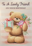 Friend Birthday - Cute Bear Pink