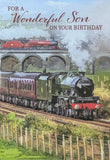 Son Birthday - Traditional Train & Bridge