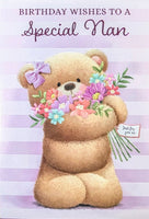 Nan Birthday - Cute Bear Lilac