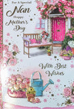 Mother's Day Nan - Traditional Pink Door & Bench