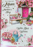 Mother’s Day Mum - Traditional Pink Door & Bench