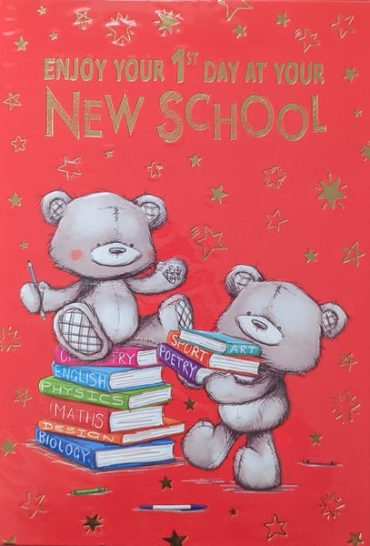 1st Day At New School - Bears With Books