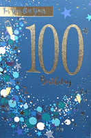 100 Birthday Male - Blue