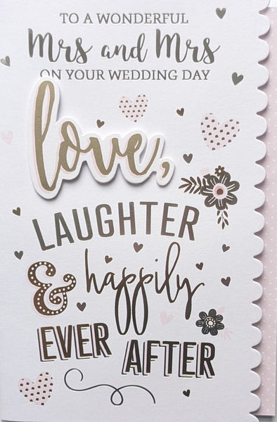 Mrs & Mrs Wedding Day - Love & Laughter