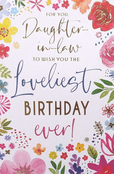 Daughter In Law Birthday - Traditional Loveliest Birthday