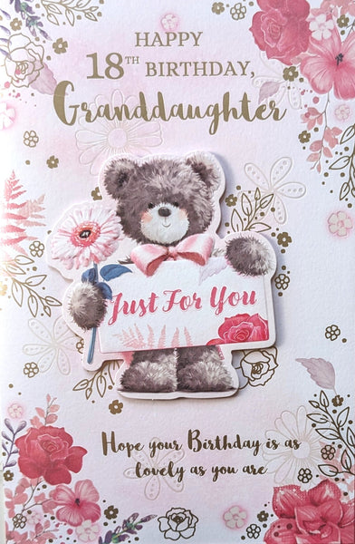 Granddaughter 18 Birthday - Cute Just For You