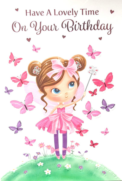 Open Female Birthday - Pink Fairy