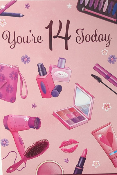 14 Girl Birthday - Pink Make Up
