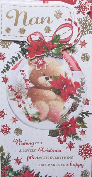 Nan Christmas - Slim Cute Bear In Balloon